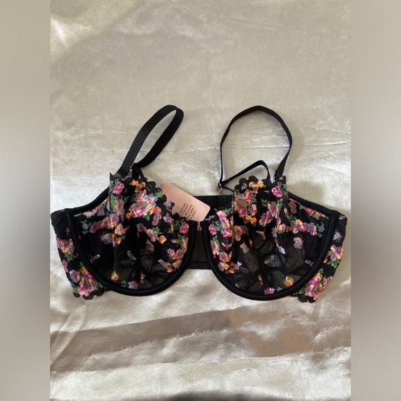 COPY - Savage Not Sorry Unlined Lace Balconette Bra Size 36DD - Picture 8 of 11